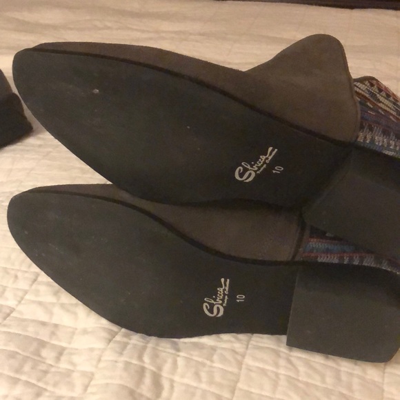 Sbricca Booties western detailing southwest motif diamonds arrow terra Cotta - Picture 6 of 6